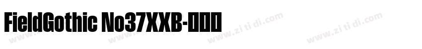 FieldGothic No37XXB字体转换